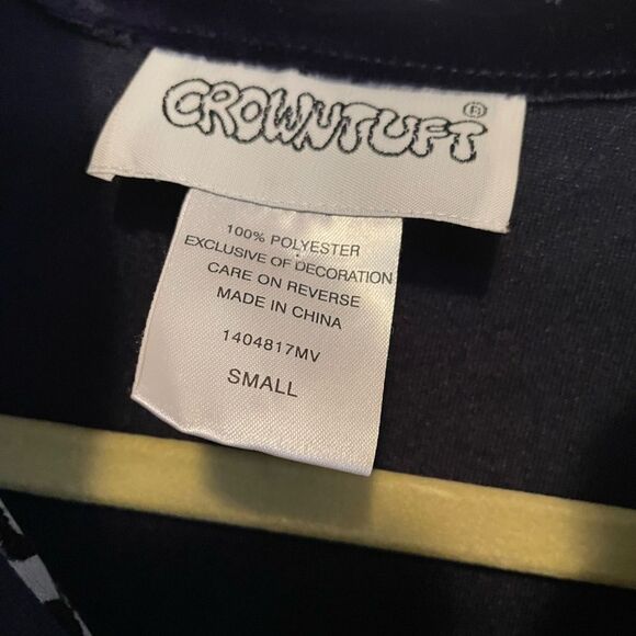 CROWNTUFT Velvet Dark Blue Women’s Vintage Substantial Robe S - Picture 12 of 15